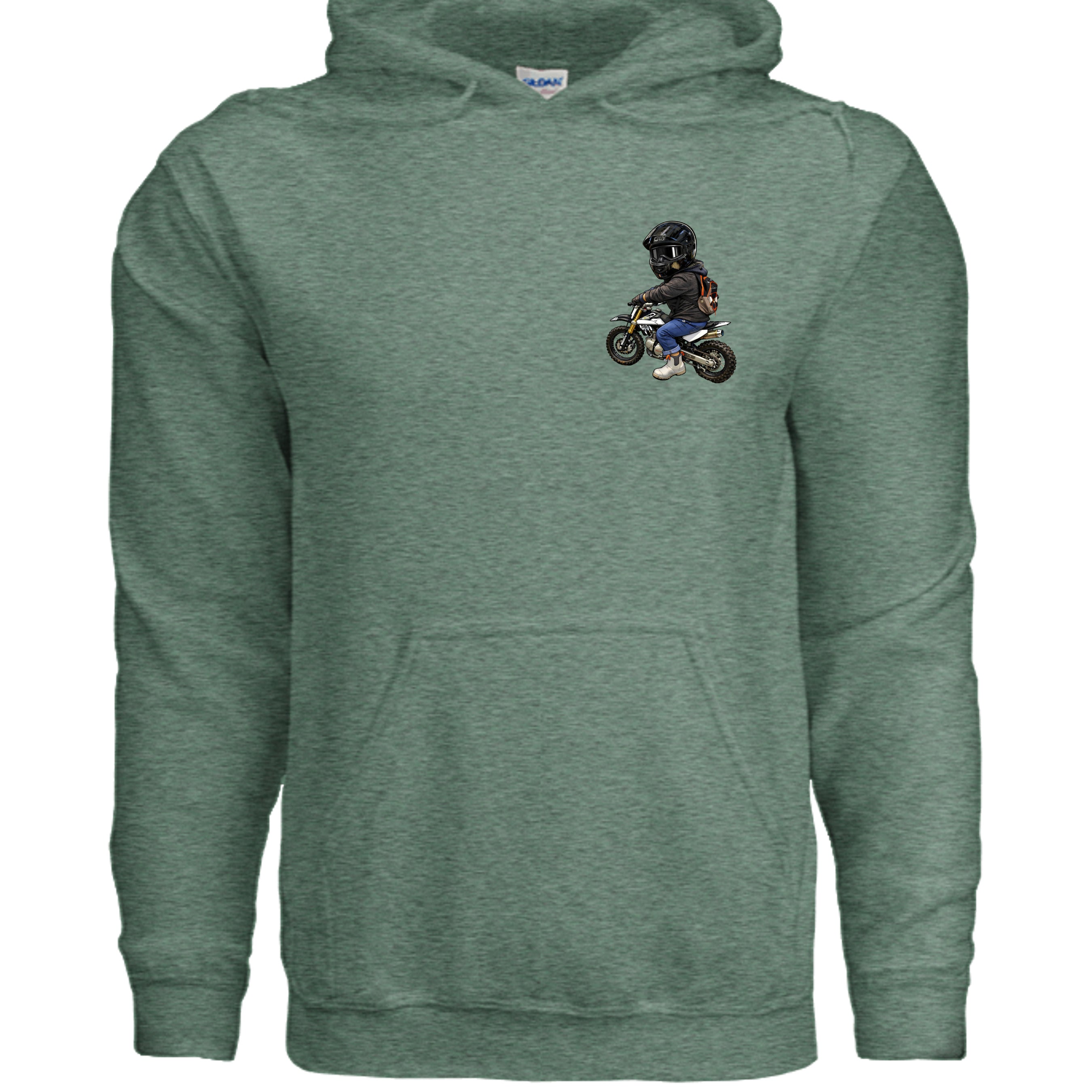 Heather Sport Dark Green - G185 - FRONT